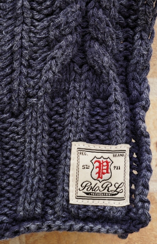 (���ե������) Ralph Lauren ������Ԥ� Stonewashed Cotton Scarf ����ǥ��� ���åȥ� �ޥե顼