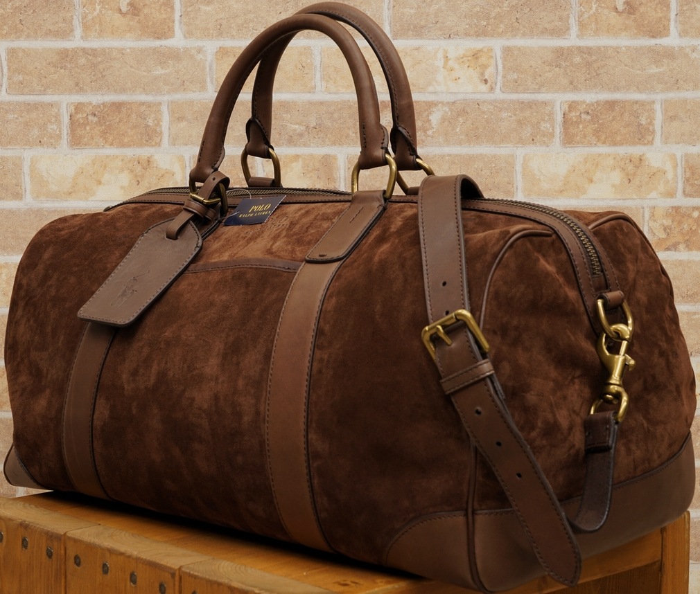 (���ե������) Ralph Lauren �����ꥢ�� ���������� ���åե�Хå� ��� Suede Duffel Bag