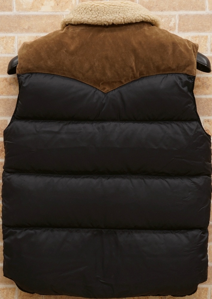 ���ե������ Denim&Supply �ǥ˥�����ץ饤 ��åץ��ȥå� ������٥��� ��� �֥�å� Ripstop Down Vest Black