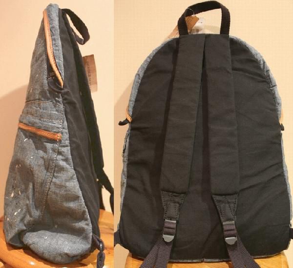 ���� DENIM&SUPPLY �ǥ˥�&���ץ饤 ���ƥ󥷥� �ץ��� �����֥졼 �쥶�� �Хå��ѥå�