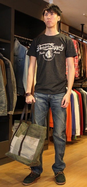 ���ե������ DENIM&SUPPLY �ǥ˥� & ���ץ饤 ����ǥ����� & ���� �ե���� ��åڥ� T�����