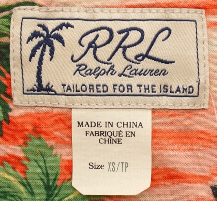 (֥륢륨) RRL ȥԥ ץ    ϥ磻  Tropical Print Camp Shirt
