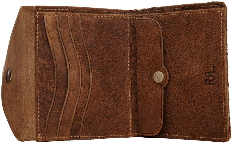 (���֥륢���륨��) RRL �����ꥢ��쥶�� ���������� �إ� ������ ������å� No.8 Suede Hair-Calf Wallet
