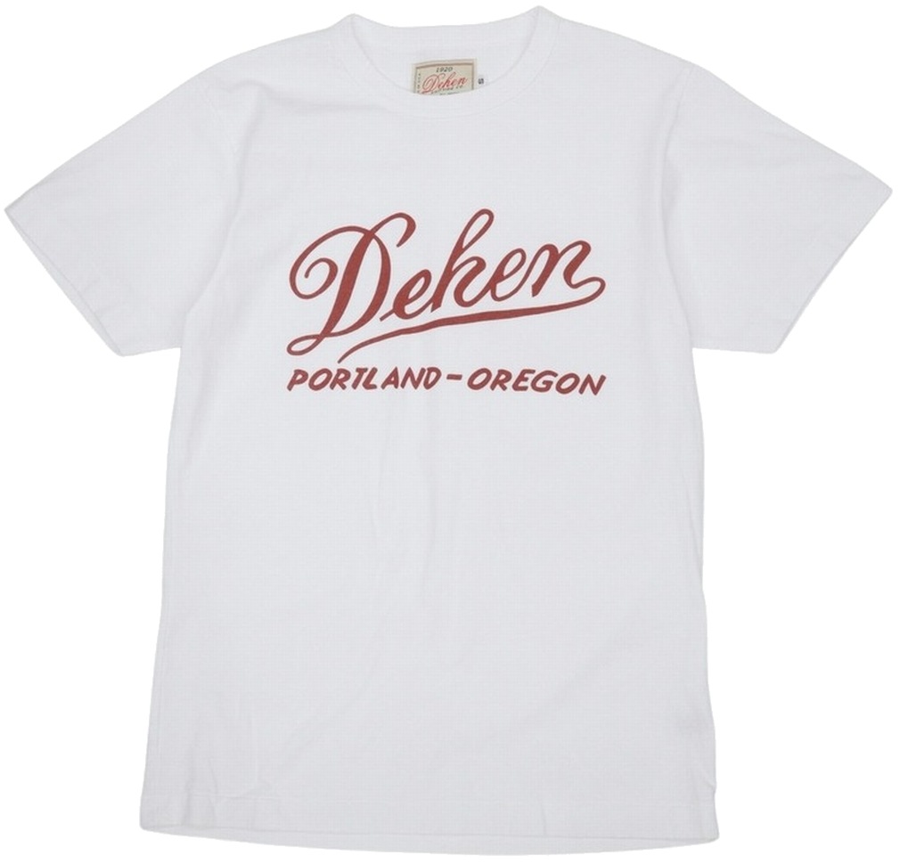 Dehen 1920(ǡإ) ꥫ ơ ٥ T ۥ磻  Vintage Logo Tee White