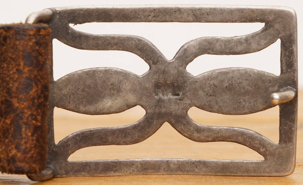 (���֥륢���륨��) RRL �����ꥢ�� Hawkins �쥶�� �٥�� ��� Leather Belt