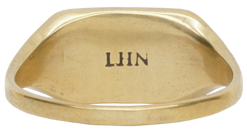 LHN Jewelry(���륨�������� ���奨�꡼) �ϥ�ɥᥤ�� ������� ��� ��� Small Swallow Signet Ring Brass