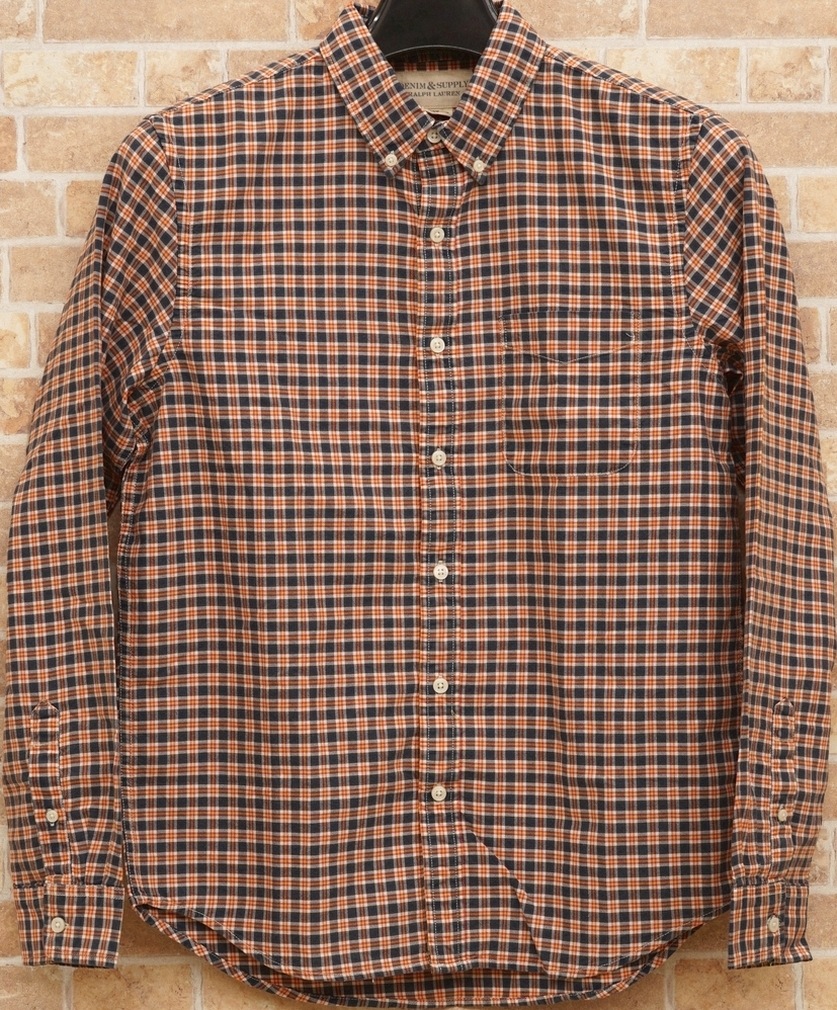 ���ե������ Denim&Supply �ǥ˥�����ץ饤 �ܥ�������� �����å������ ��� Cotton Check Shirt