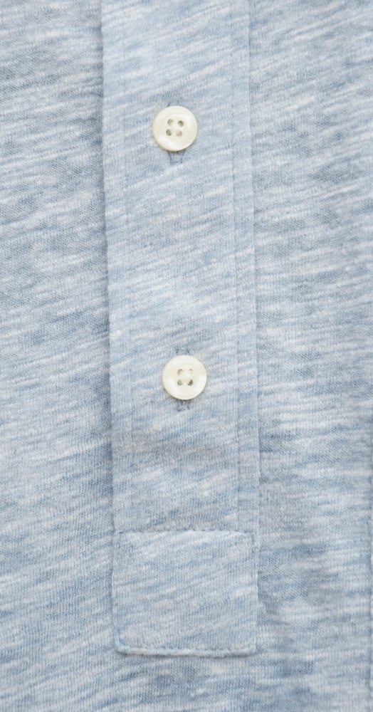 FAHERTY BRAND (եƥ ֥) Ⱦµ ݥ ߤ饤ȥ֥롼  Short Sleeve Heather Polo Faded Denim