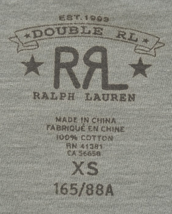 (���֥륢���륨��) RRL ���롼�ͥå� ������ �ɽ� T����� XL �����å���� �֥롼