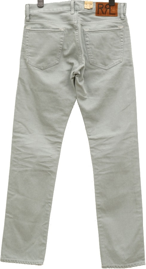 (���֥륢���륨��) RRL Bedford �����ե��å� ���åȥ� �ѥ�� �饤�ȥ֥롼 ������ ��� Cotton Pant Light Blue Slim Fit Jean