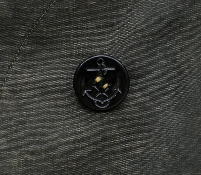 (���֥륢���륨��) RRL ���������� �����å��� �� �����Х� �ԡ������� ��� ���åȥ� �֥�å� Washed Canvas Pea Coat