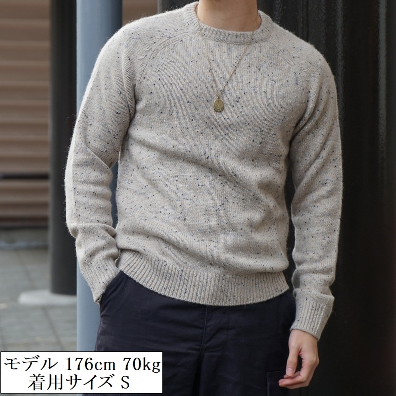 FAHERTY BRAND (եƥ ֥) ɥͥ  롼ͥå  ١ Donegal Wool Knit Dune