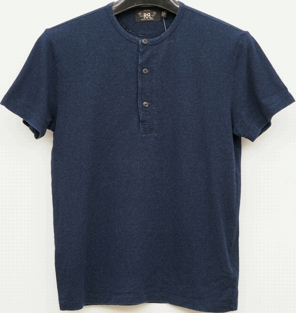 (֥륢륨) RRL ǥ åȥ إ꡼ Ⱦµ   Indigo Cotton Henley Shirt