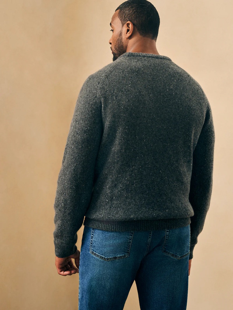 FAHERTY BRAND (եƥ ֥) ɥͥ  롼ͥå  㥳 Donegal Wool Knit Charcoal