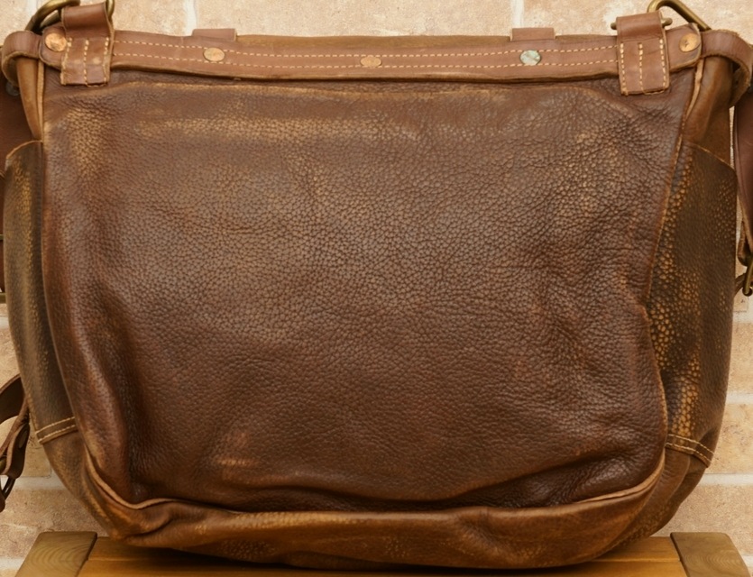 (���֥륢���륨��) RRL �����ꥢ��쥶�� ���ɥ� �Хå� �֥饦�� ��� Distressed Leather Saddle Bag