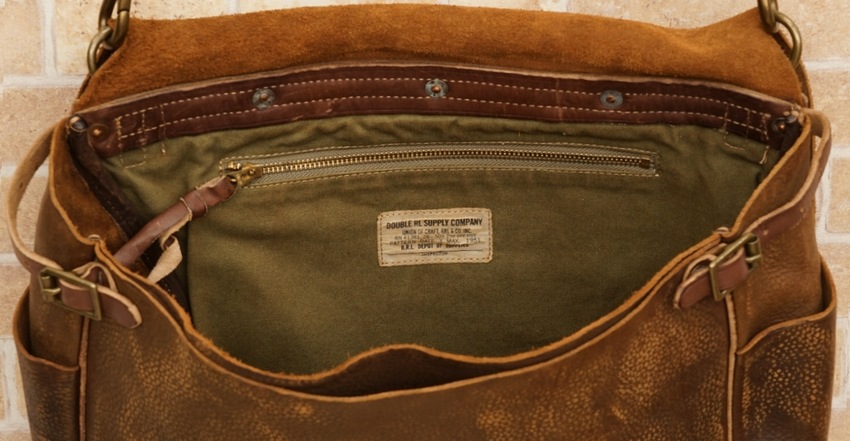 (���֥륢���륨��) RRL �����ꥢ��쥶�� ���ɥ� �Хå� �֥饦�� ��� Distressed Leather Saddle Bag