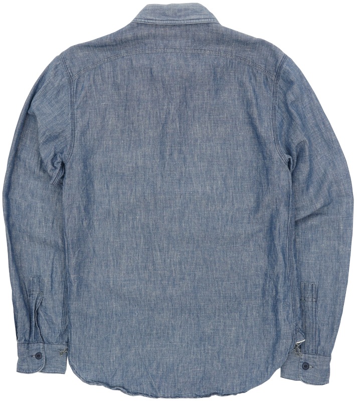 �ڰ��������ʡ�(���֥륢���륨��) RRL ���åȥ�֥��� �������� �֥롼 ��� Cotton-Blend Work Shirt
