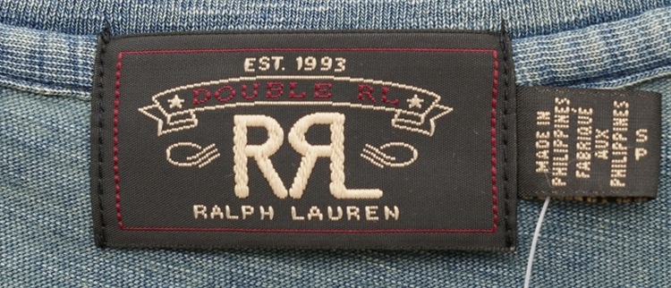 (֥륢륨) RRL Vͥå ǥ åȥ 㡼 T   Indigo Cotton V-neck T-Shirt