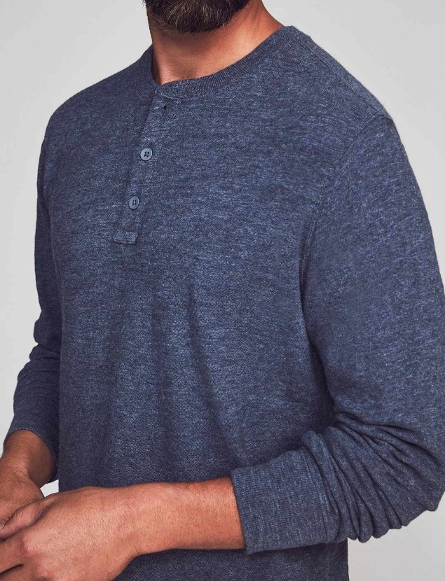 FAHERTY BRAND (�ե���ƥ� �֥���) ����ꥫ�����åȥ���� �إ�꡼ ���ߤ�ͥ��ӡ� ��� Slub Cotton Henley Navy Heather