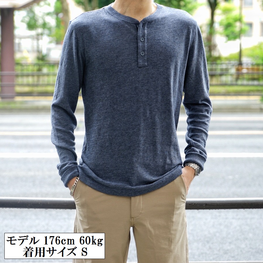 FAHERTY BRAND (�ե���ƥ� �֥���) ����ꥫ�����åȥ���� �إ�꡼ ���ߤ�ͥ��ӡ� ��� Slub Cotton Henley Navy Heather