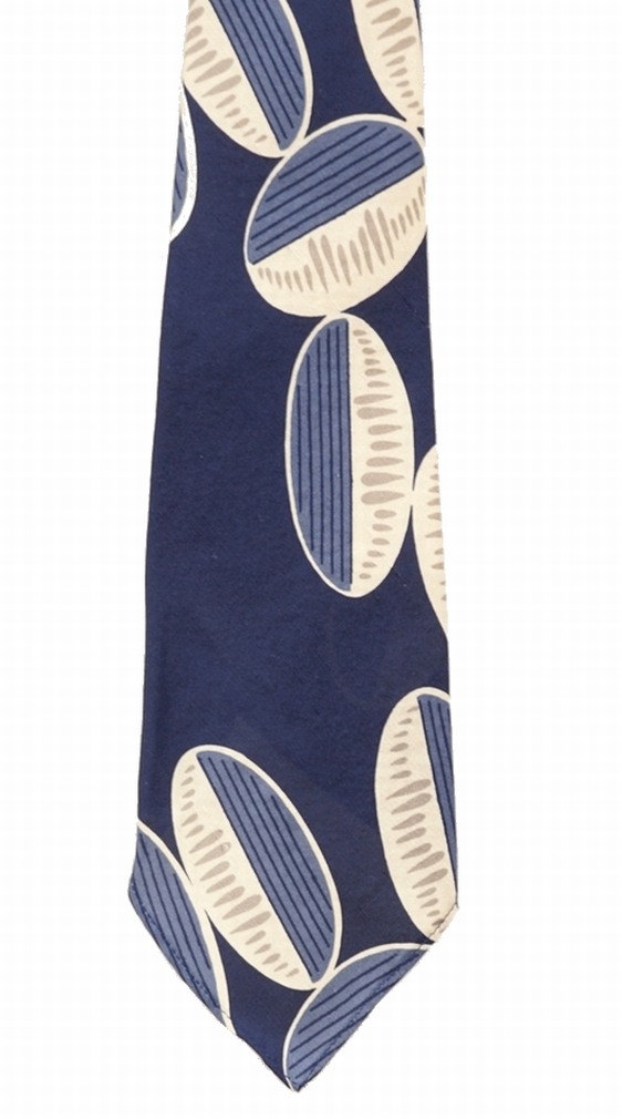 ダブルアールエル) RRL ハンドメイド シルク 柄 ネクタイ イタリア製