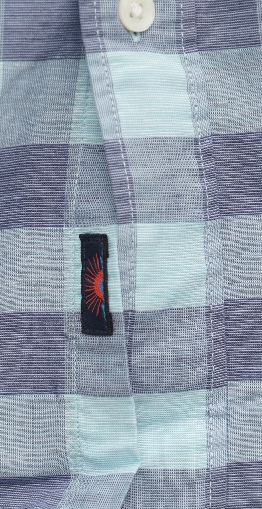 FAHERTY BRAND (�ե���ƥ� �֥���) ��ͥ�֥��� Cloud �Хåե����������å� Ⱦµ ����� �ͥ��ӡ� x �ߥ�� ��� Blend Shirt