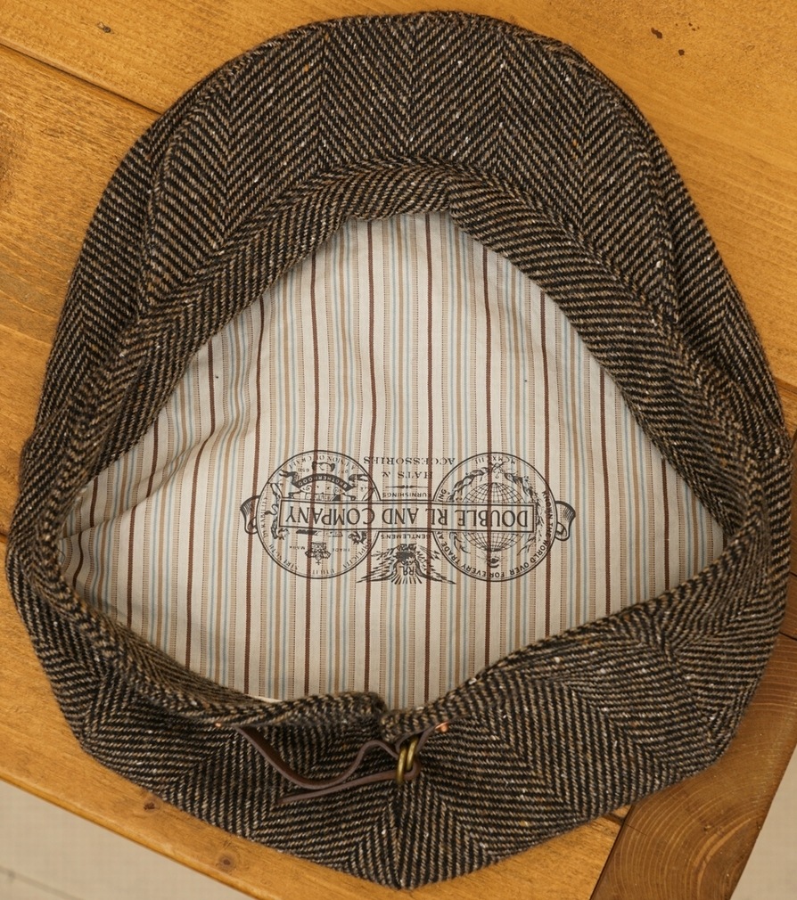 (���֥륢���륨��) RRL ������ �إ��ܡ��� �ϥ���� �֥饦�� Wool Herringbone Driving Cap