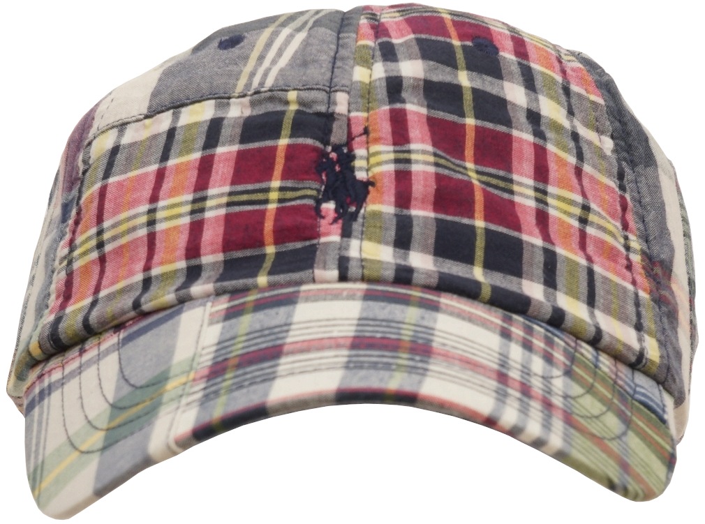 (���ե������) Ralph Lauren �ѥå���� �ޥɥ饹 �ܡ��� ����å� ˹�� ��� ��˥��å��� Patchwork Madras Ball Cap