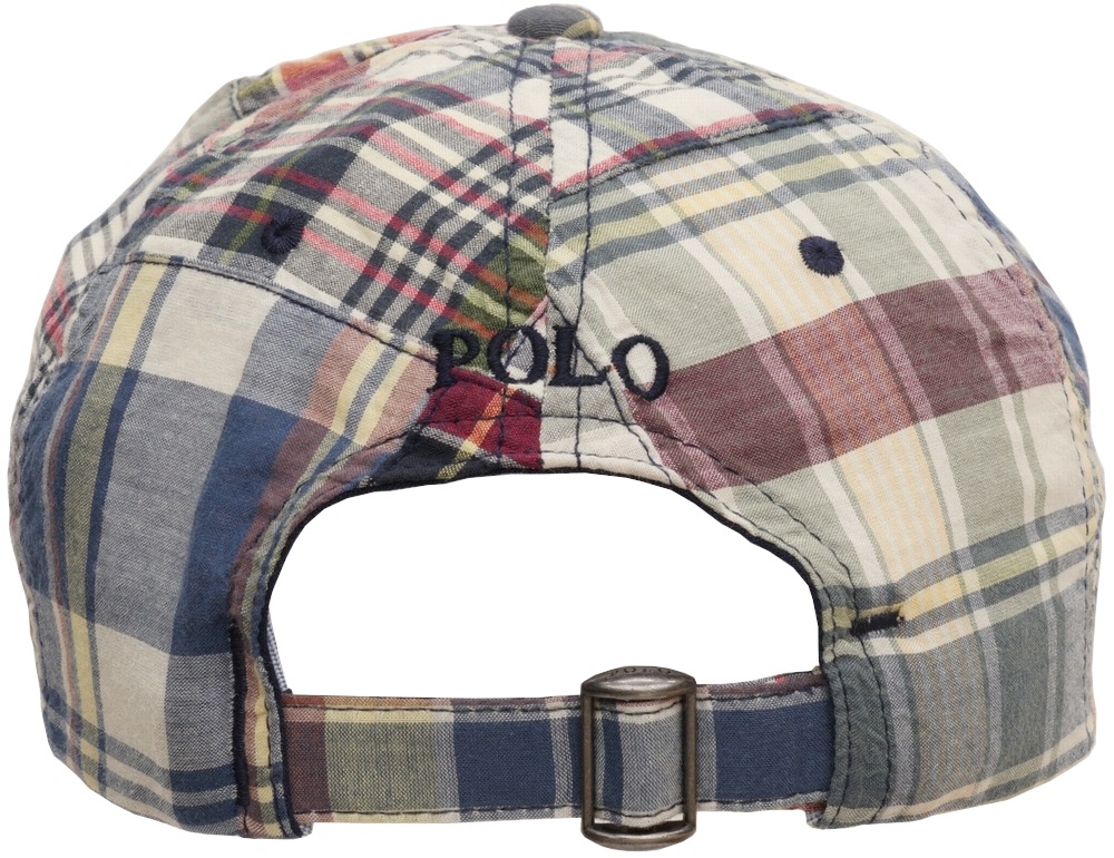 (���ե������) Ralph Lauren �ѥå���� �ޥɥ饹 �ܡ��� ����å� ˹�� ��� ��˥��å��� Patchwork Madras Ball Cap