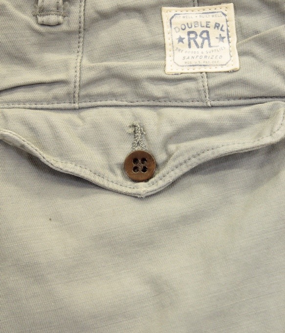(���֥륢���륨��) RRL ���ե������� �ե������ ���� �����å���� �֥롼 ���졼 30x32 Officer's field chino