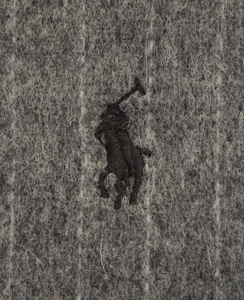 (���ե������) Ralph Lauren �ԥ󥹥ȥ饤�� �� ���֥�ե����� �� �������� �����ꥢ�� �ޥե顼 �إ��� pinstriped double-faced scarf