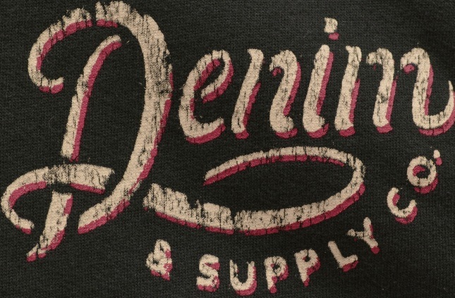 ���ե������ Denim&Supply �ǥ˥�����ץ饤 �ѥ󥵡� ��åڥ� �ѡ���  S Panther patch full-zip hoodie