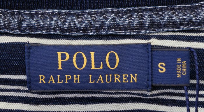 (���ե������) Ralph Lauren ���ȥ饤�� �� ���åȥ� �إ�꡼ L ����������ǥ��� Striped Cotton Henley Dark Indigo