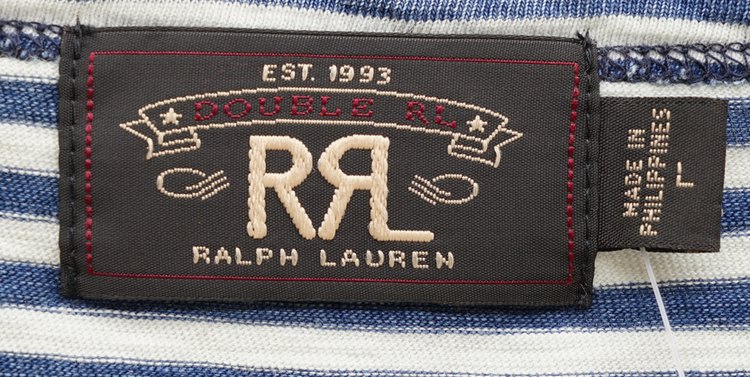 (֥륢륨) RRL ǥ ܡ T ݥå  Indigo Striped Pocket T