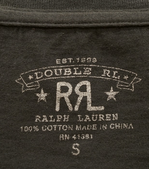 (���֥륢���륨��) RRL ���åȥ� ���㡼���� ���� T����� �ե����ǥ� �֥�å� ��� Cotton Jersey Tshirt Faded Black Canvas