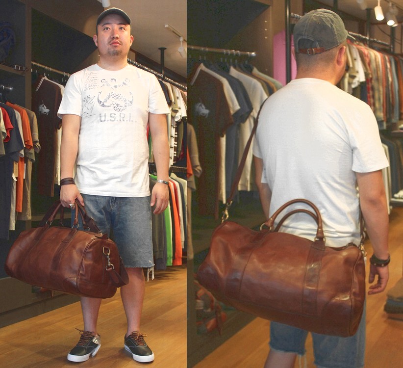 ラルフローレン / Ralph Lauren レザー ダッフルバッグ ショルダー ...