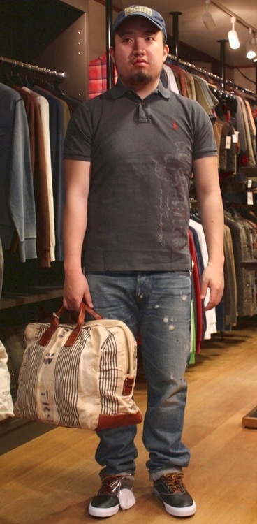 ���ե������ / Ralph Lauren ���ƥå� & �ڥ���Ȳù� �ȡ��ƥ�ݡ���ץ��� �ݥ������ �����å���ɥ֥�å� M