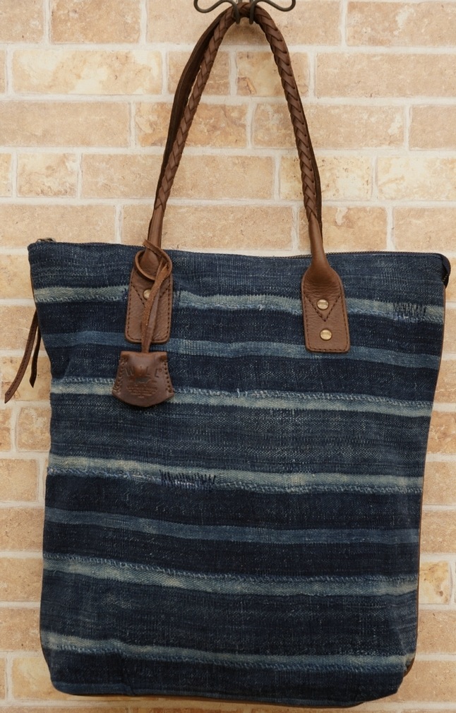 (Will Leather Goods) ������ �쥶�����å� ���եꥫ�� ����ǥ��� �ȡ��� �Хå� No.1 Indigo North South Tote