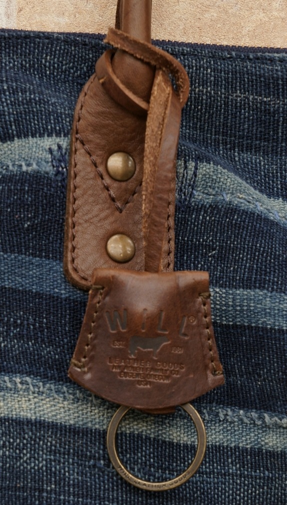(Will Leather Goods) ������ �쥶�����å� ���եꥫ�� ����ǥ��� �ȡ��� �Хå� No.1 Indigo North South Tote