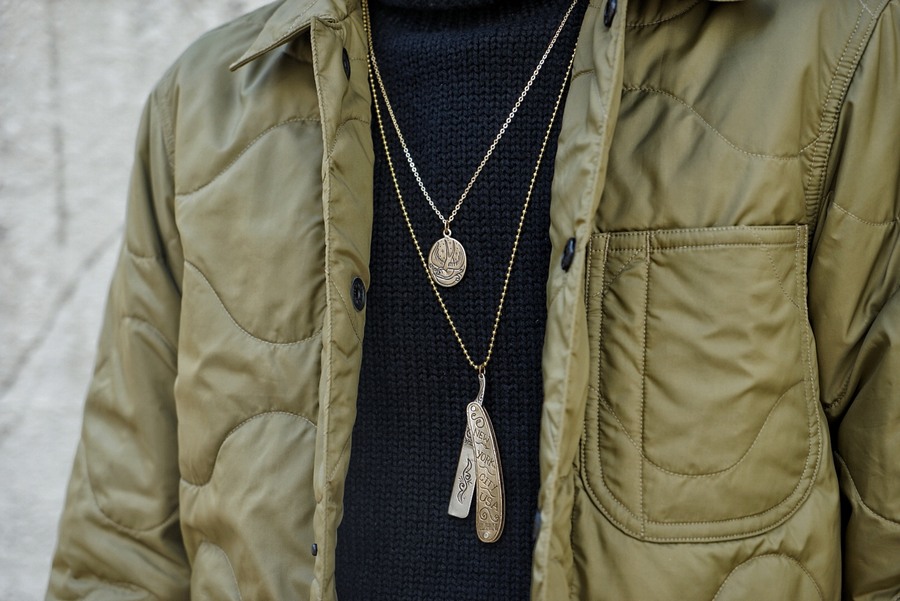LHN Jewelry(���륨�������� ���奨�꡼) ����ꥫ�� �ϥ�ɥᥤ�� ������� ���㡼�� �ͥå��쥹 ��� ��˥��å��� ����� Swallow Charm Necklace Brass
