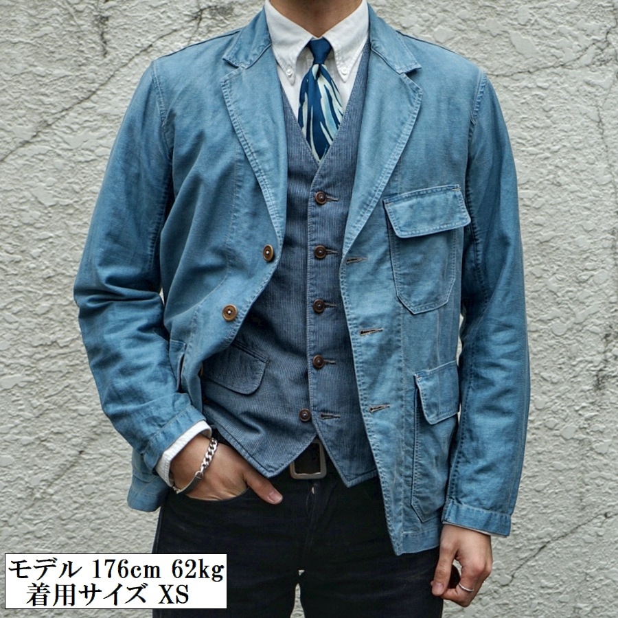 (���֥륢���륨��) RRL ����ǥ��� �⡼�륹���� ���祢 ���㥱�å� ���ݡ��ĥ����� ��� Indigo Moleskin Chore Jacket