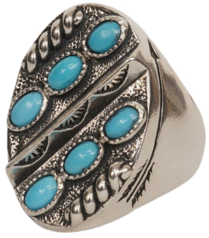 LHN Jewelry(륨 奨꡼) ϥɥᥤ С x    ͥƥ Southwestern Turquoise Ring Silver