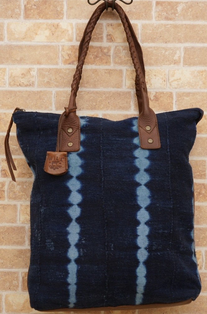 (Will Leather Goods) ������ �쥶�����å� ���եꥫ�� ����ǥ��� �ȡ��� �Хå� No.2 Indigo North South Tote
