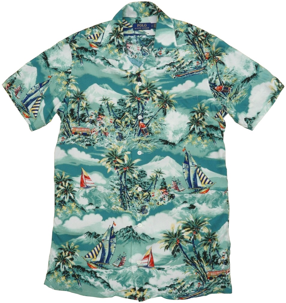 (���ե������) Ralph Lauren �ϥ磻���� �����ϥ���� ���������� ��� Hawaiian Shirt