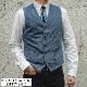 (���֥륢���륨��) RRL ����ǥ��� ���ȥ饤�� �� ���åȥ� �٥��� �������� ��� Indigo Striped Cotton Vest