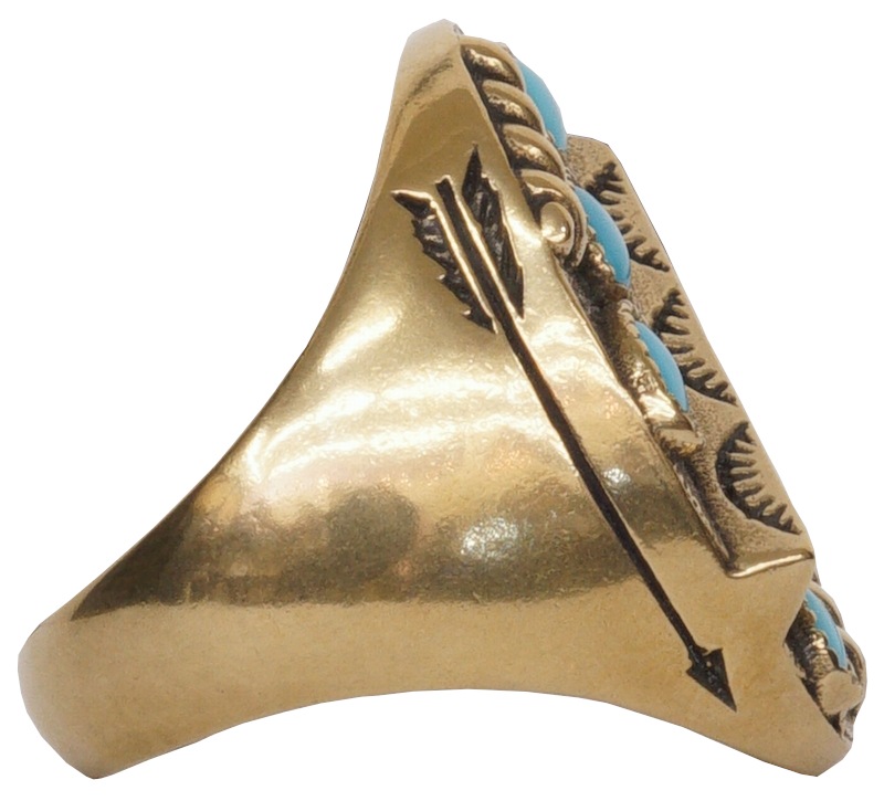 LHN Jewelry(륨 奨꡼) ϥɥᥤ  x    ͥƥ Southwestern Turquoise Ring Brass