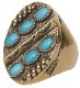 LHN Jewelry(륨 奨꡼) ϥɥᥤ  x    ͥƥ Southwestern Turquoise Ring Brass