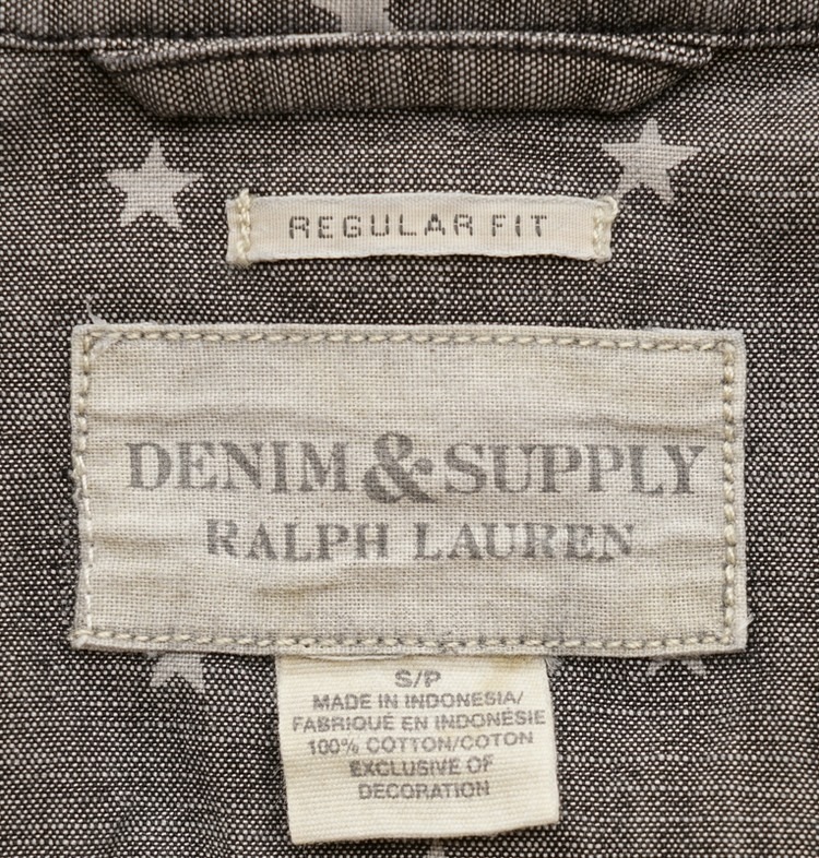���ե������ Denim&Supply �ǥ˥�����ץ饤 ���� Ⱦµ �������� ��� Star Work Shirt Gray