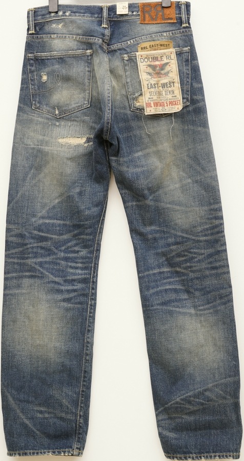 (���֥륢���륨��) RRL ��ڥ��ù� �襻�ߥ� ���å����� ����ӥå� ������ �������ǥ˥��� ��� Repaird Yosemite Relax Selvedge Jean