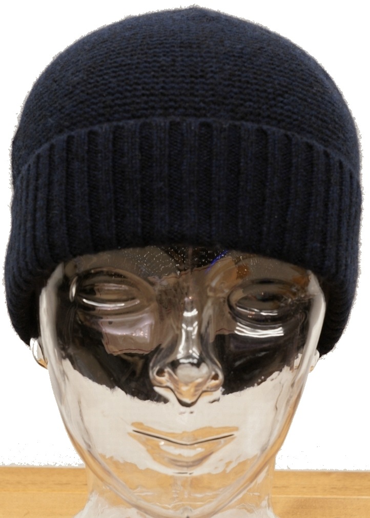 (���֥륢���륨��) RRL �����ߥ� 100% �˥åȥ���å� �������ͥ��ӡ� Cashmere Hat Dark Navy